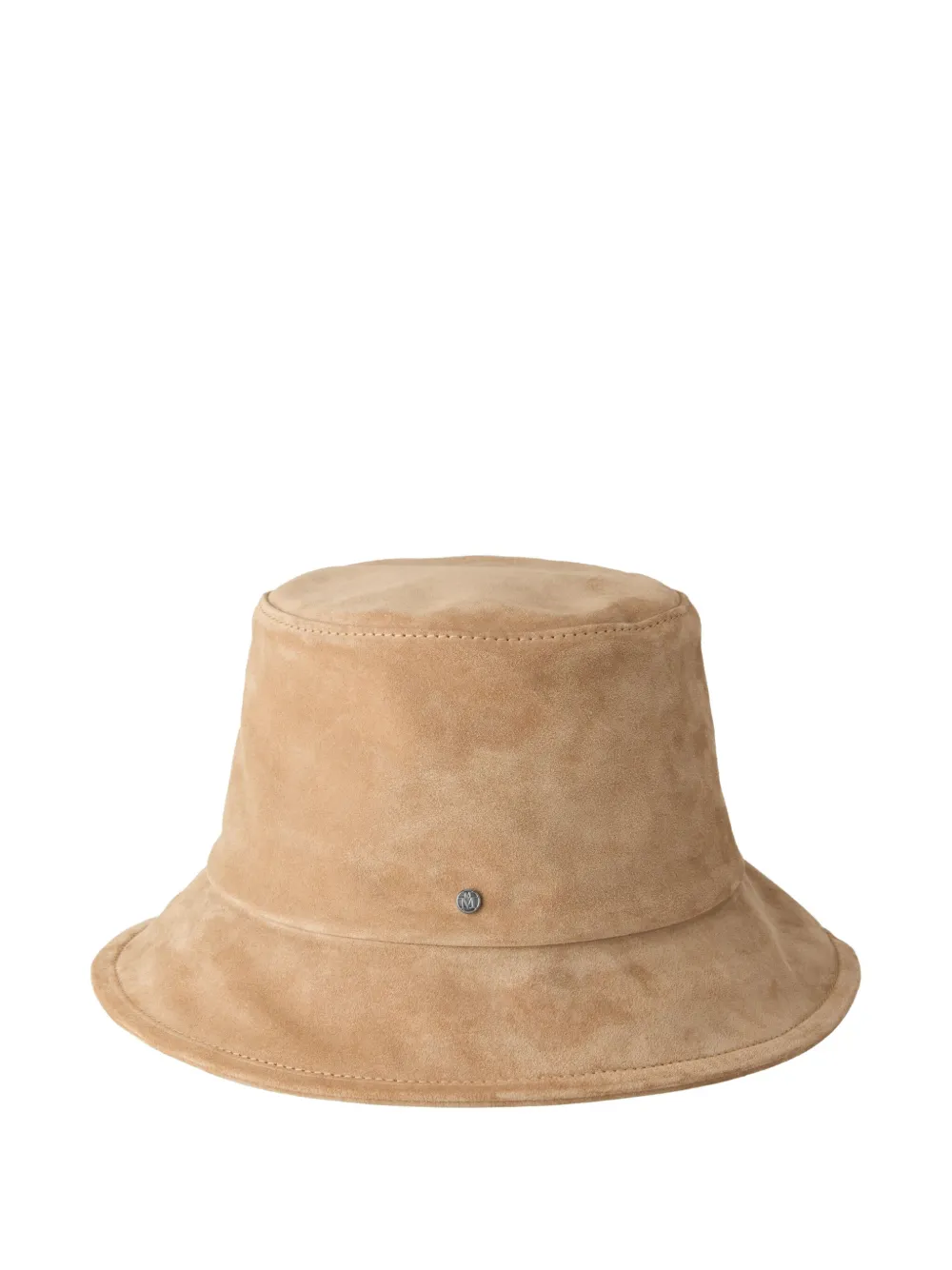 Maison Michel Cappello bucket in pelle scamosciata - Marrone
