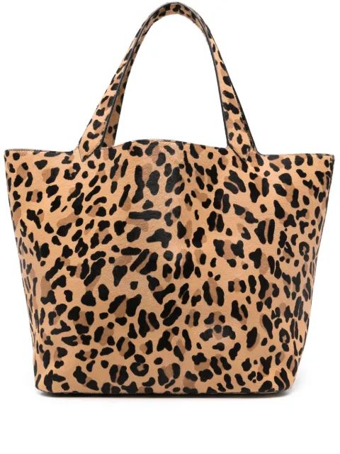 Alaïa tote med leopardtryk