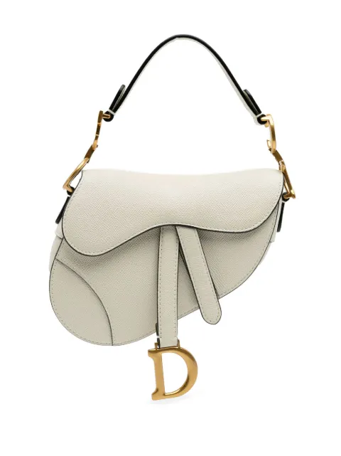 Christian Dior Pre-Owned 2021 Mini Grained Calfskin Saddle Bag satchel
