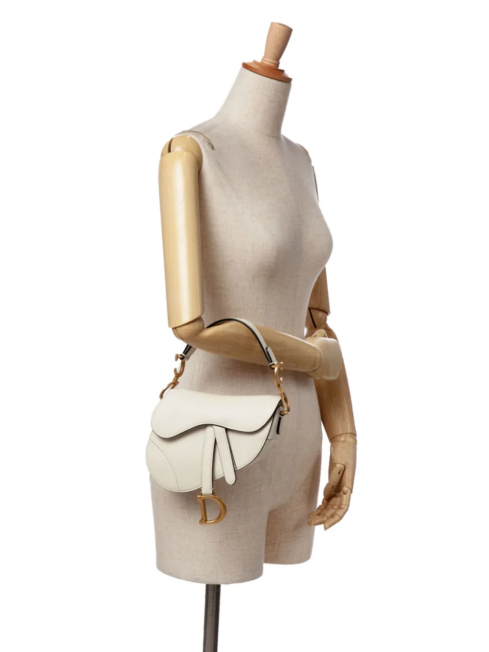 Christian Dior Pre-Owned bolsa satchel Saddle mini de piel de becerro texturizada 2021 | Estilos de archivo | Image 2