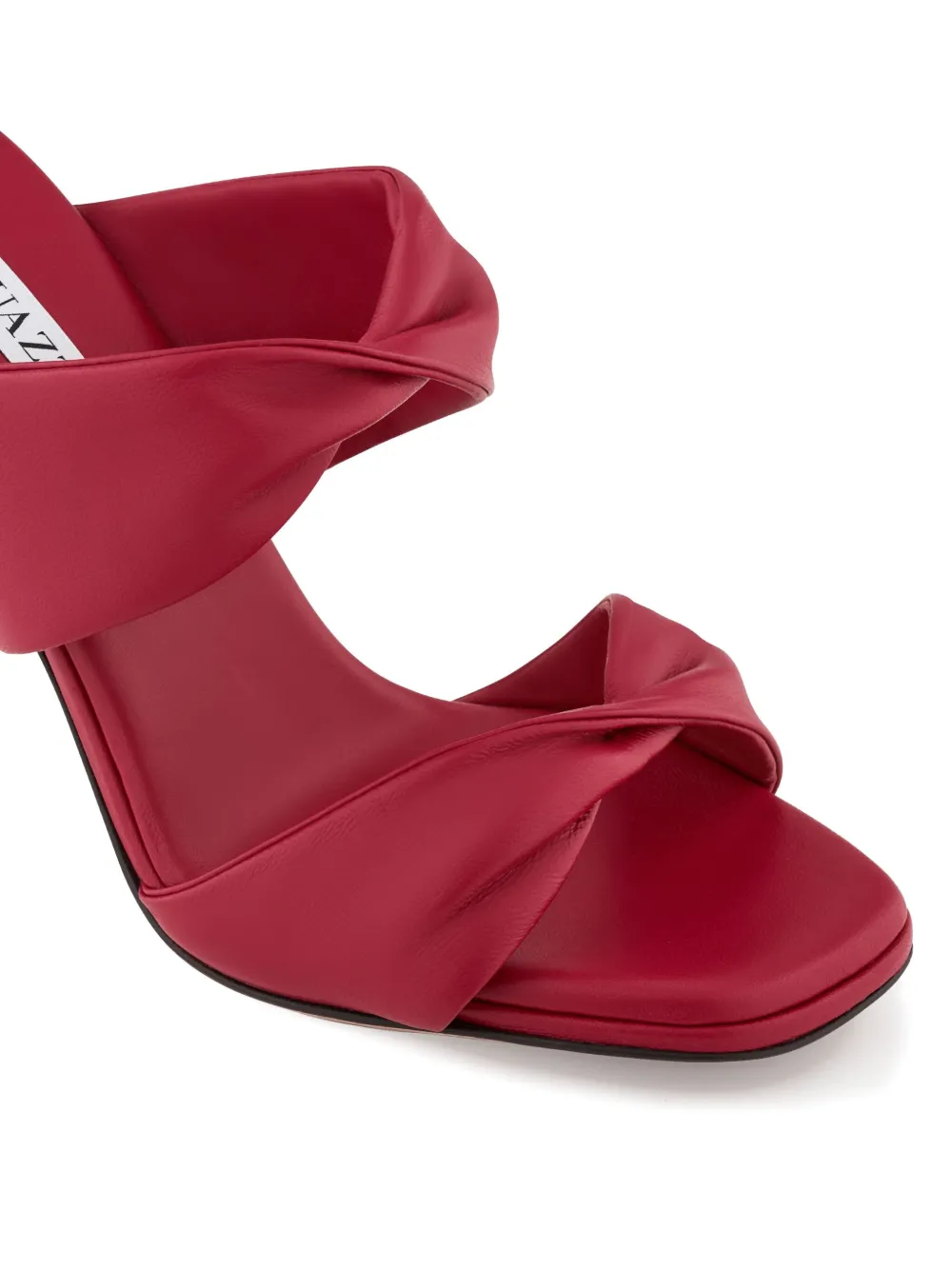 Aquazzura Twisted-strap Heeled Sandals In Red