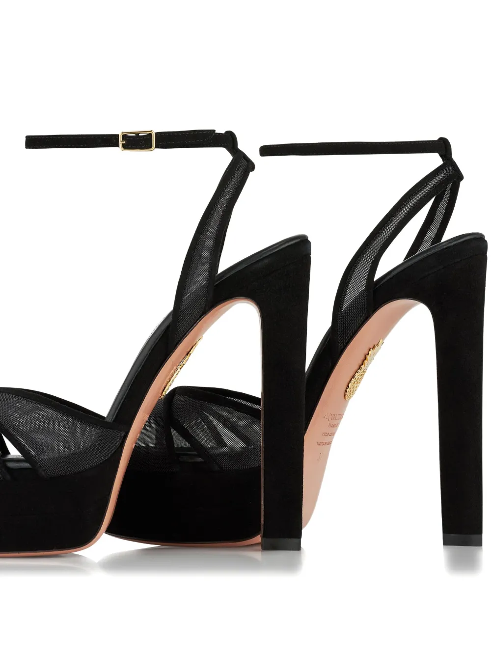 Aquazzura 130mm Divine sandals Black