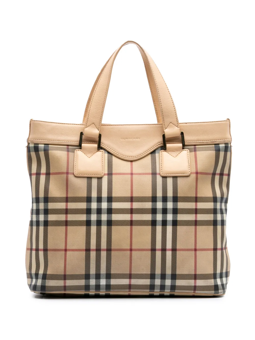 Burberry Pre-Owned 2000-2017 House Check Coated Canvas tote bag | Brown | Image 1