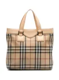 Burberry Pre-Owned 2000-2017 House Check Coated Canvas tote bag - Brown