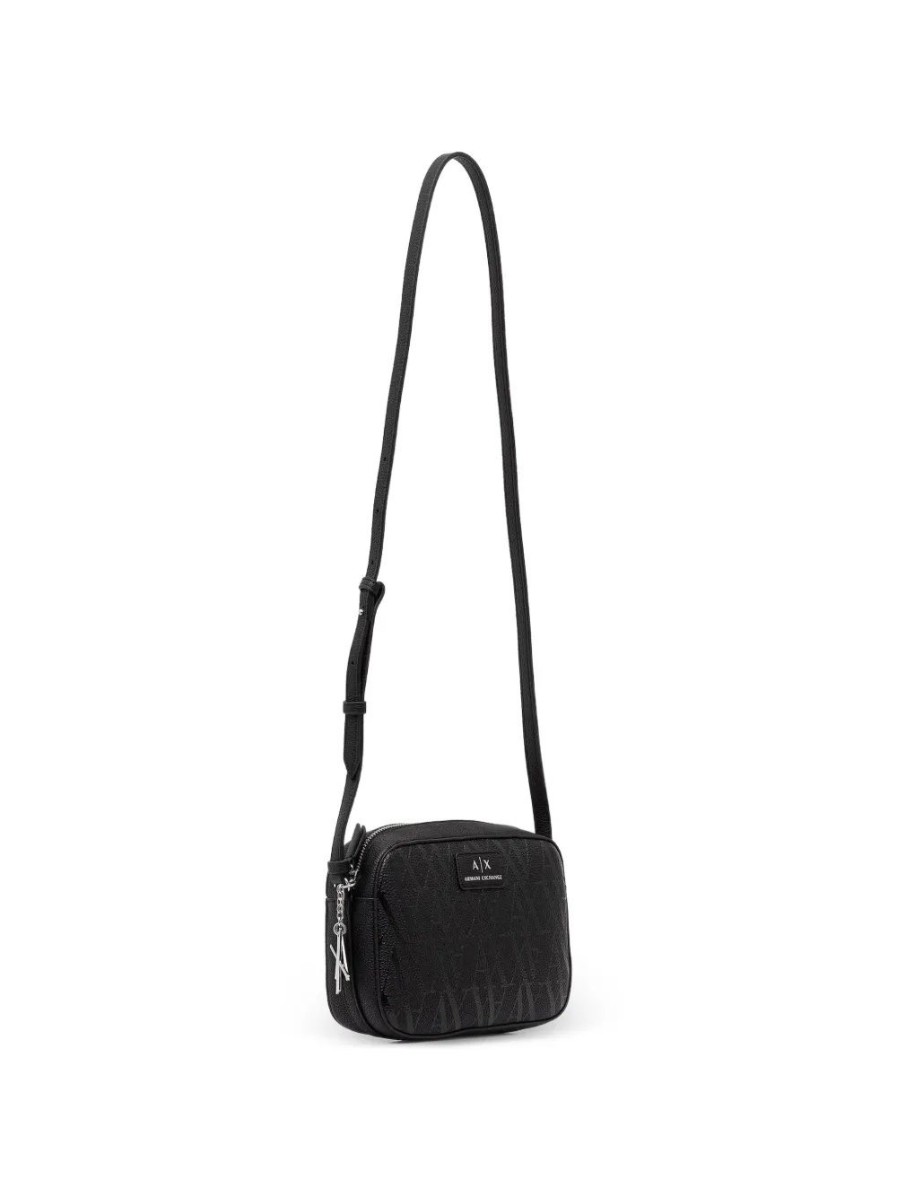  Armani Exchange Logo Shoulder Bag - Black 