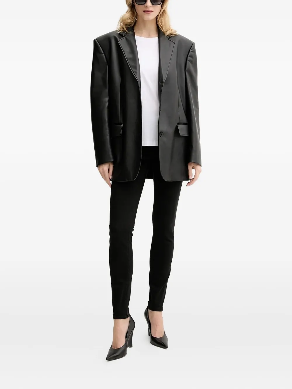Armani Exchange Jeans met riemlussen Zwart