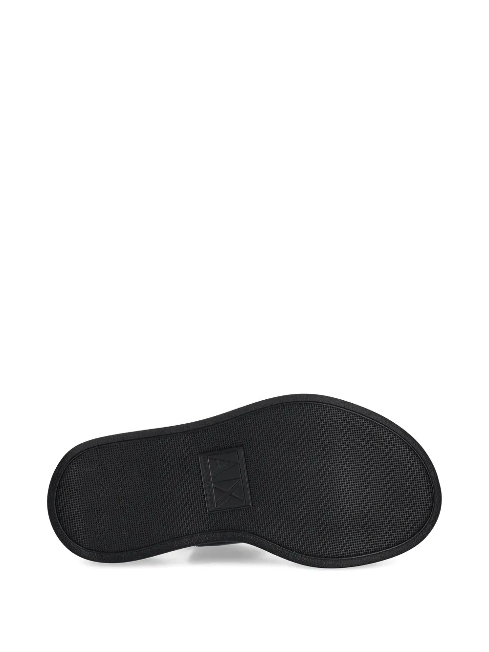 Armani Exchange double-strap platform sandals Black