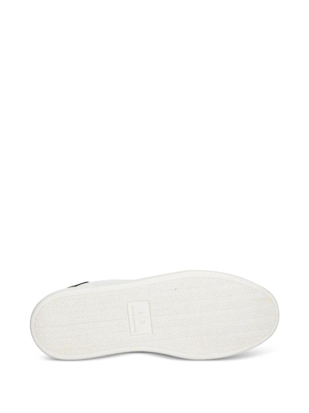 Armani Exchange Leren sneakers met vlakken Wit