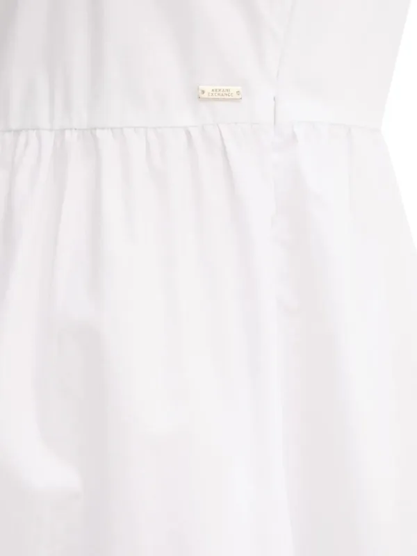 Armani Exchange halter-neck Tiered Midi Dress | White | FARFETCH