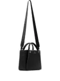 Armani Exchange logo textured handbag - Black