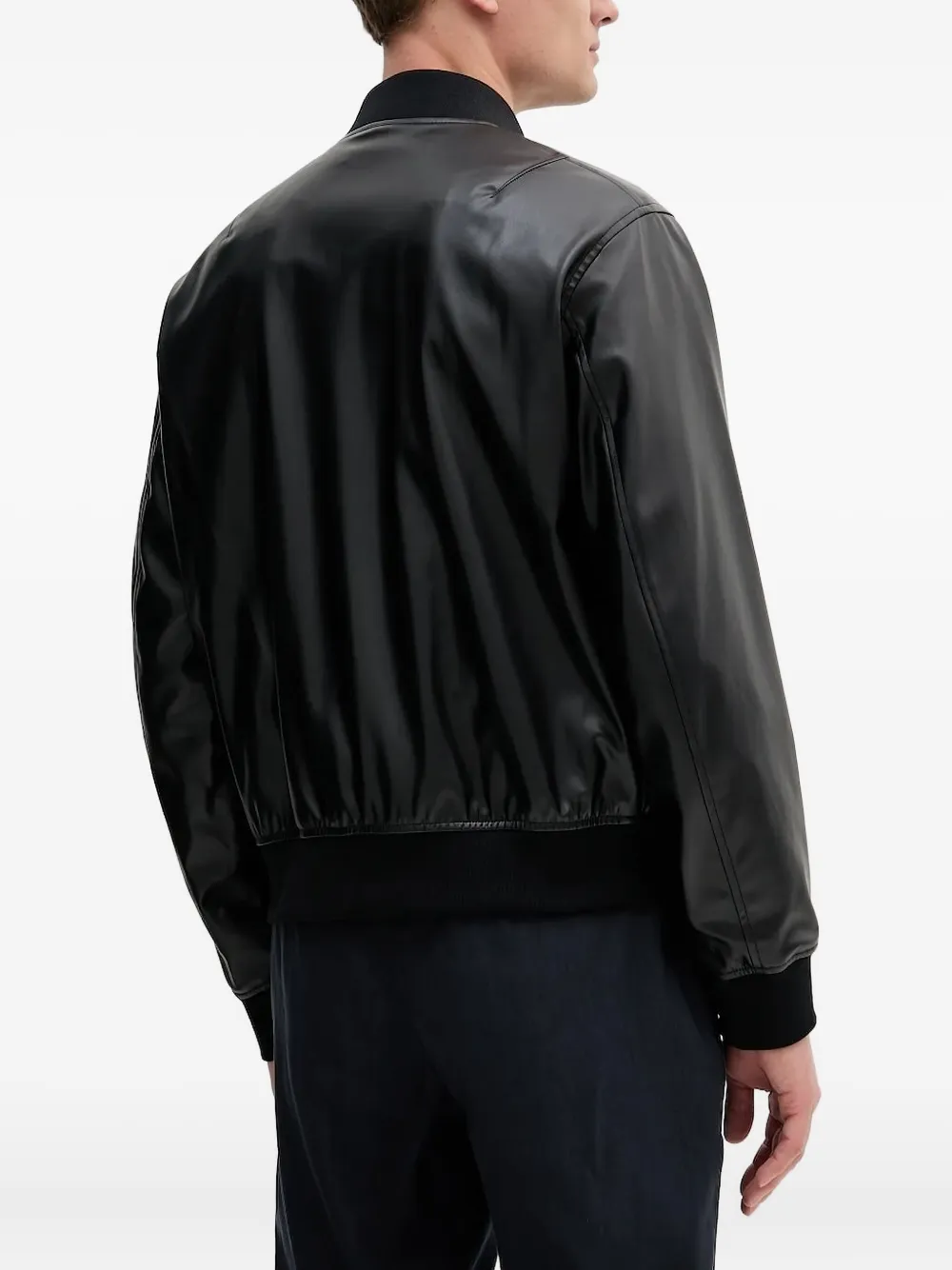 Armani Exchange Bomberjack met ritssluiting Zwart