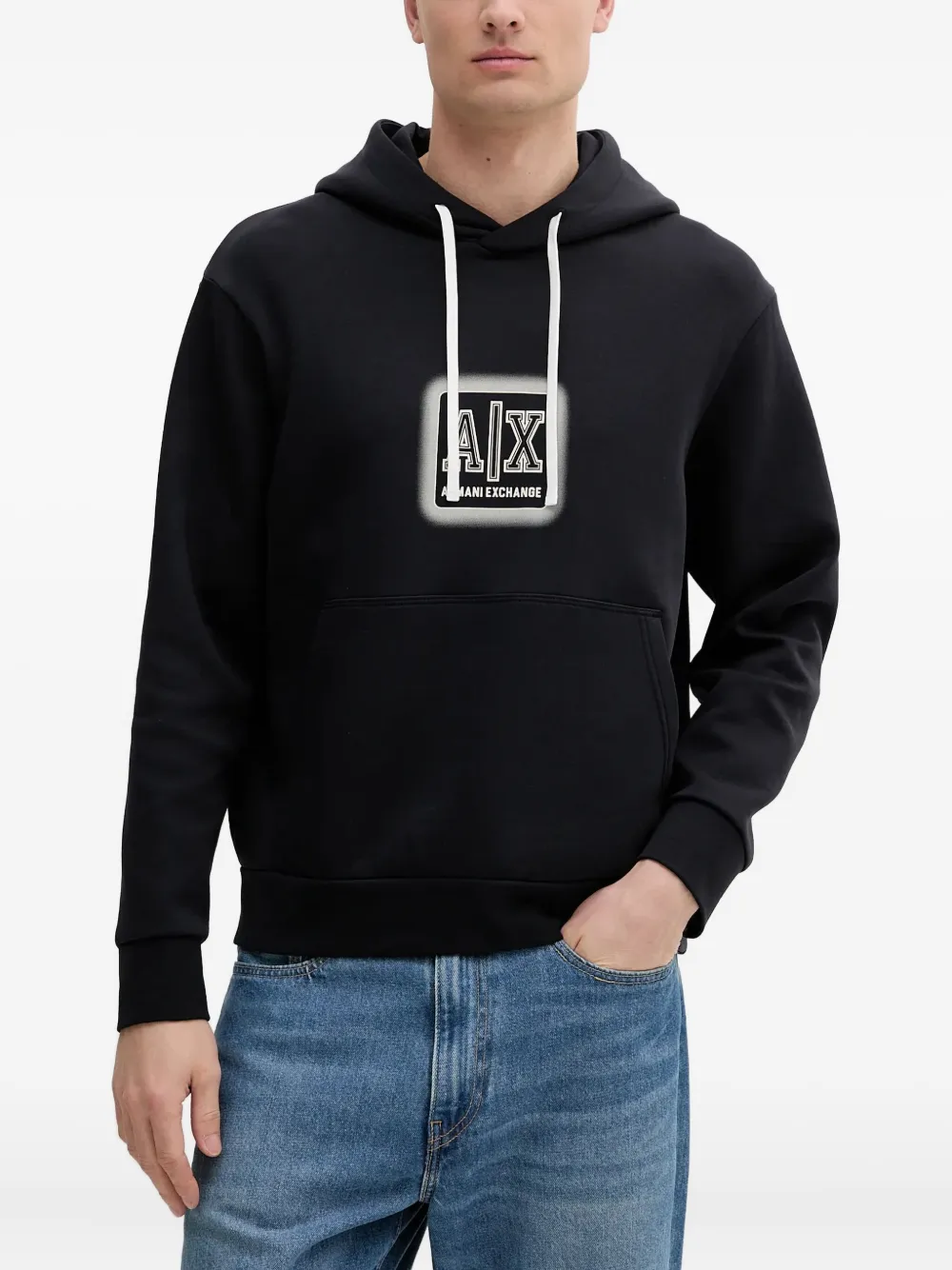 Armani Exchange ロゴ パーカー - ブルー Armani Exchange ロゴ パーカー - ブルー