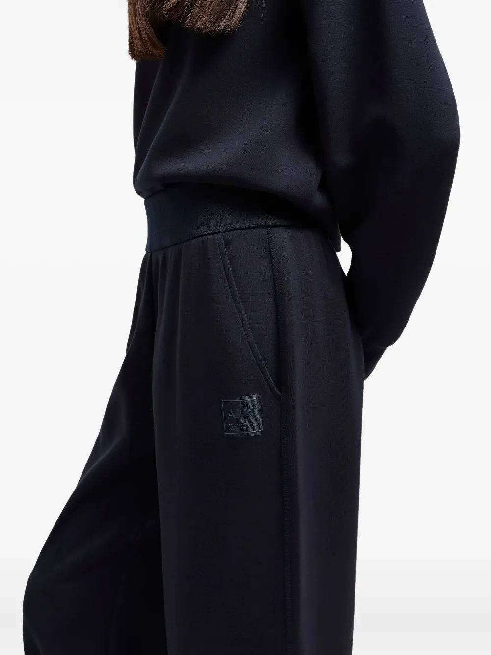 Armani Exchange Trainingsbroek met logo Blauw