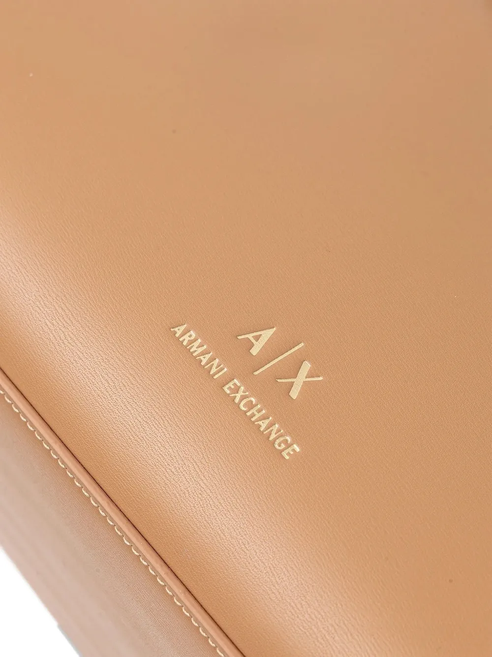 Armani Exchange Top-handle Zip-top Tote Bag In Brown