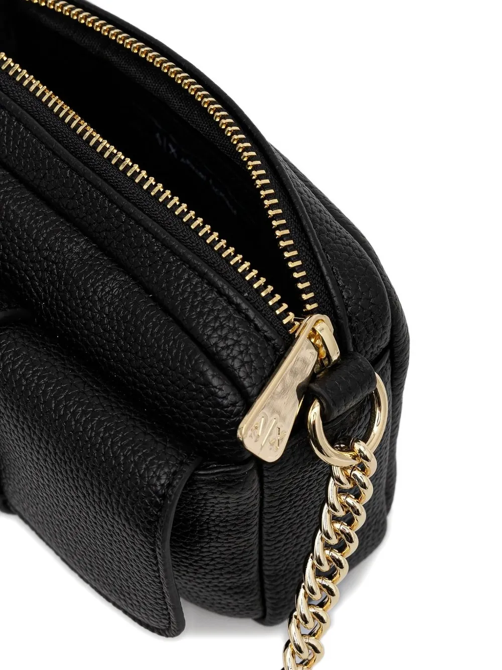 Armani Exchange Mini-crossbodytas met logoplakkaat Zwart