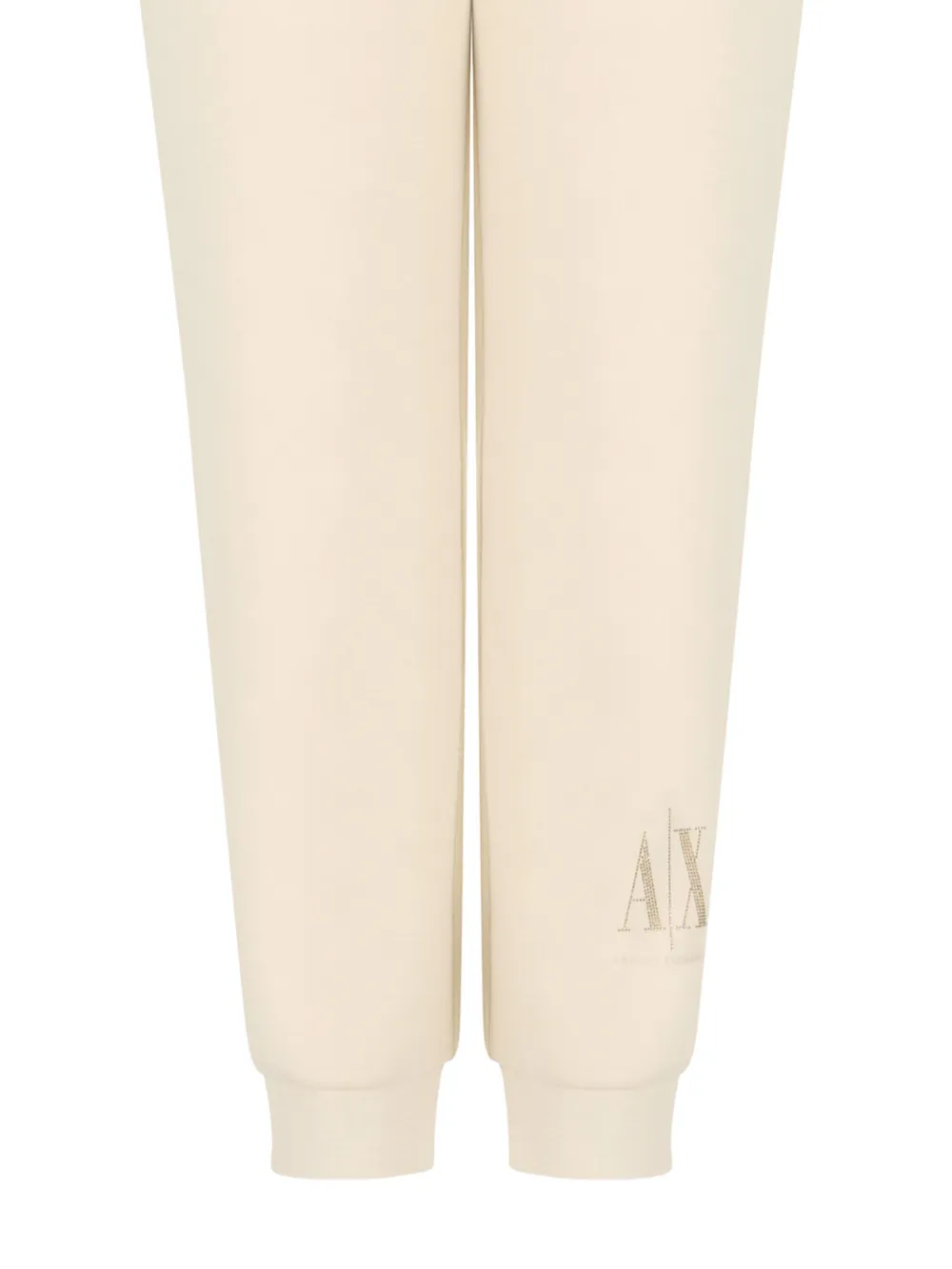  Armani Exchange Embellished-logo Track Pants - Neutrals 