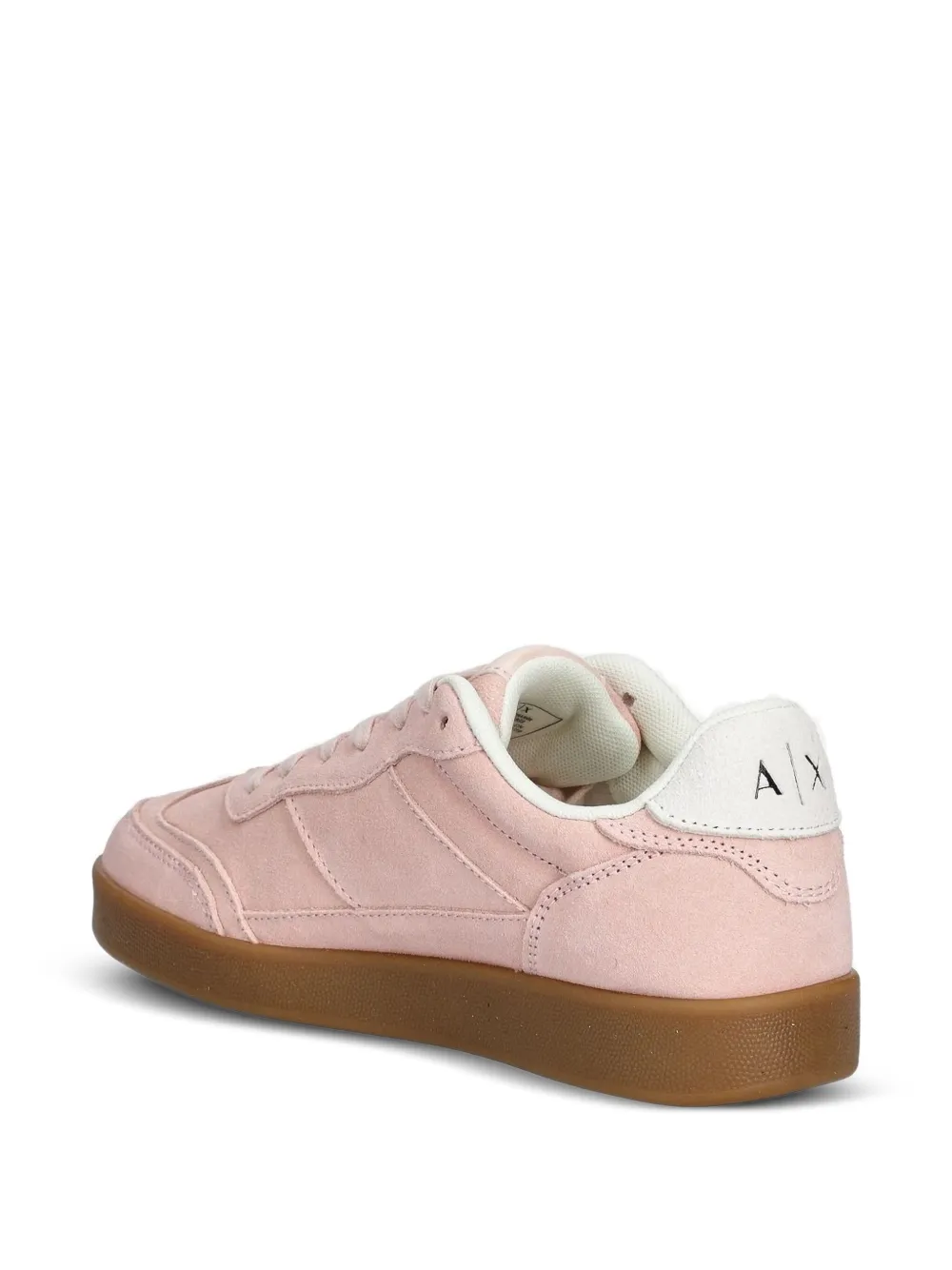 Armani Exchange Suède sneakers Roze