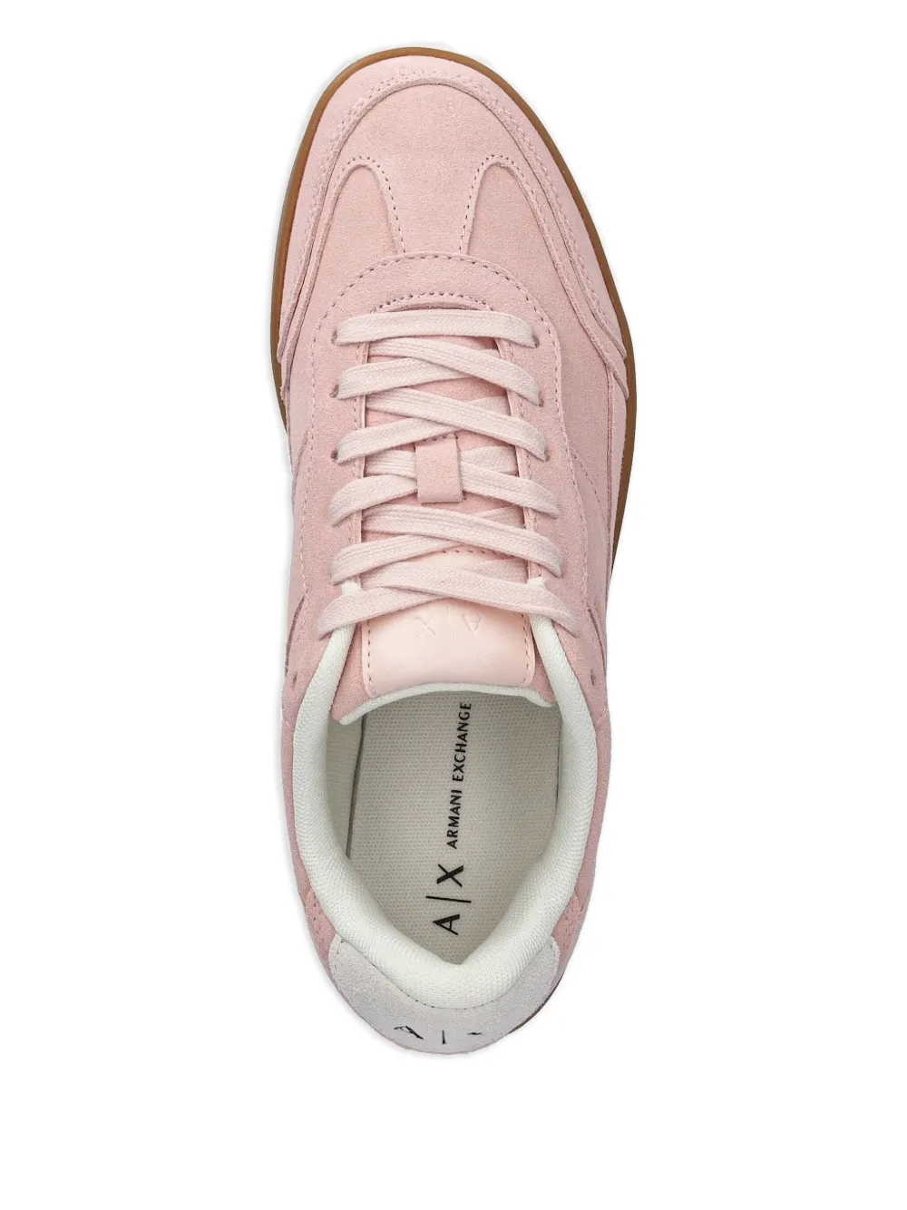 Armani Exchange Suède sneakers - Roze