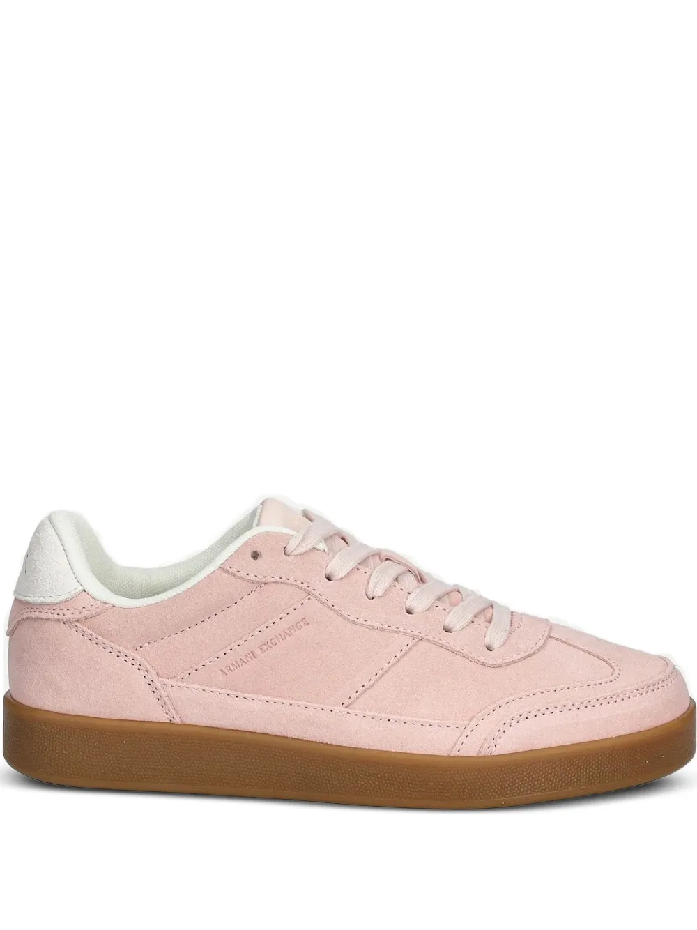 Armani Exchange Suède sneakers Roze