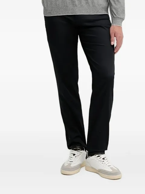 Armani Exchange logo-plaque straight-leg trousers