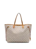 Louis Vuitton Pre-Owned 2015 Damier Azur Neverfull GM tote bag - White