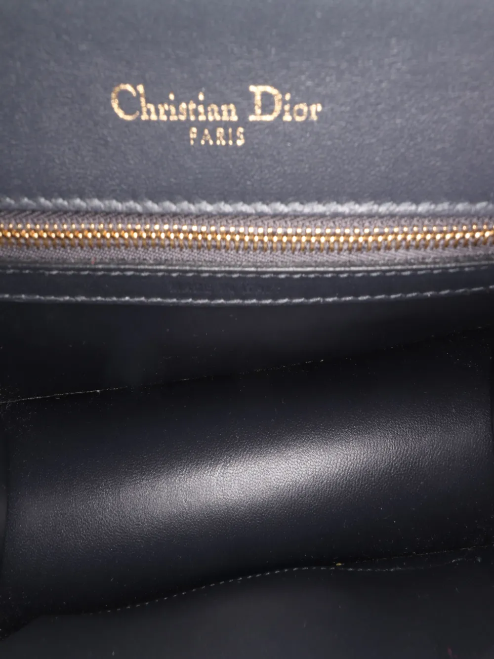 Pre-owned Dior 2017 Small Metallic Patent Microcannage Ama Flap Crossbody Bag In Silver