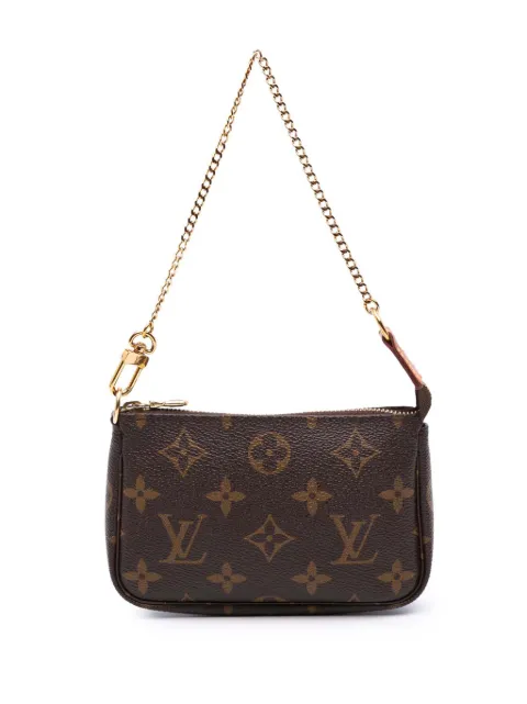 Louis Vuitton Pre-Owned lille Pochette Accessoires håndtaske med monogram fra 2018