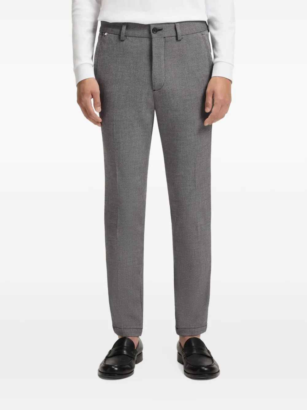 BOSS Broek met toelopende pijpen Grijs