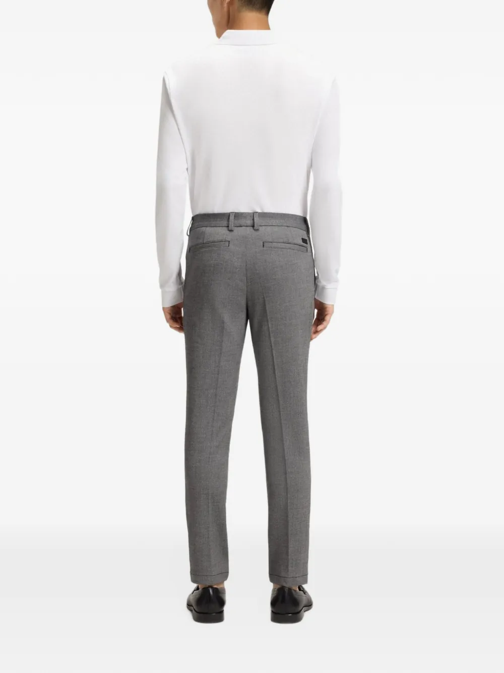 BOSS Broek met toelopende pijpen Grijs