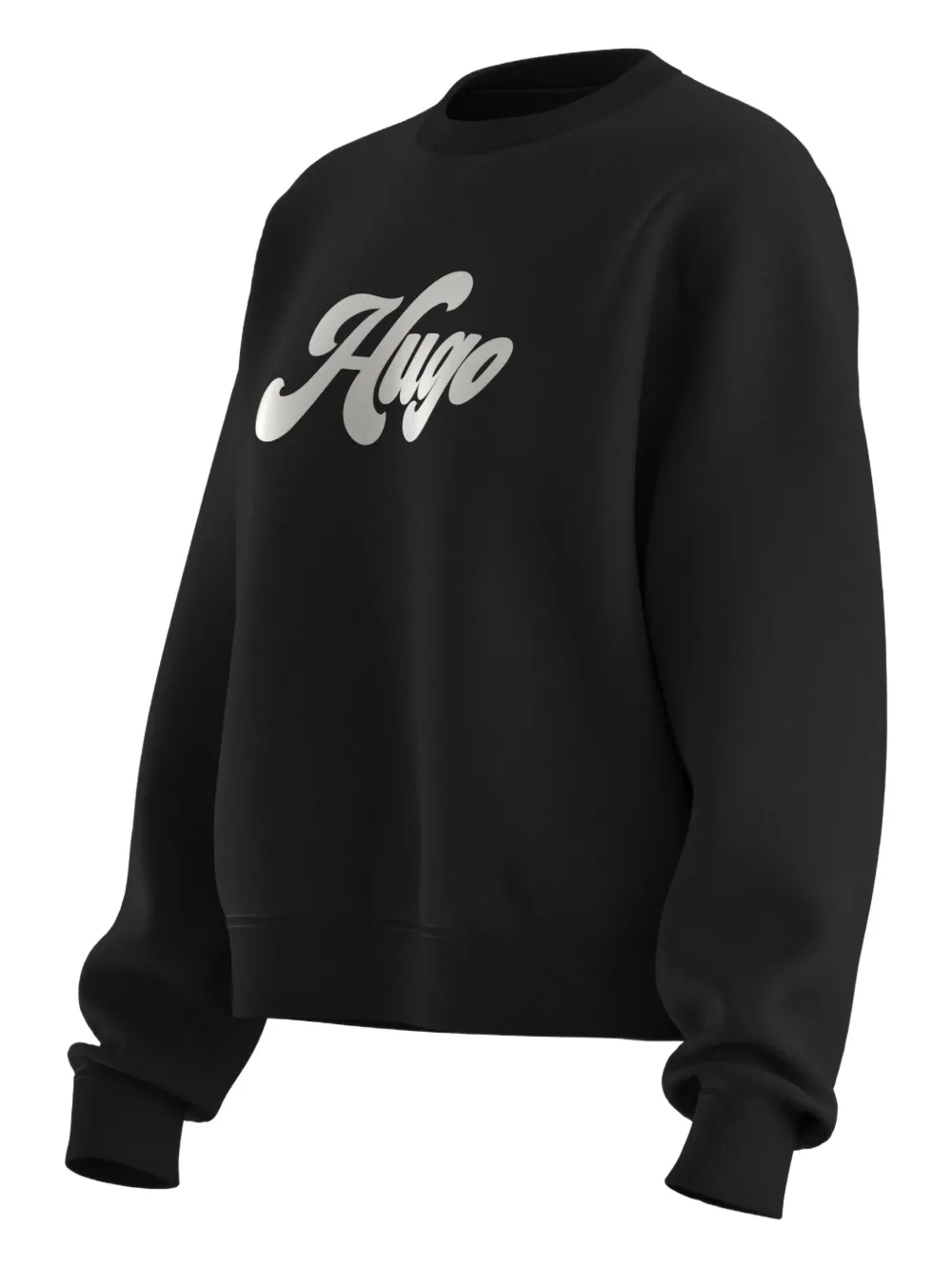 HUGO logo-print sweatshirt Zwart