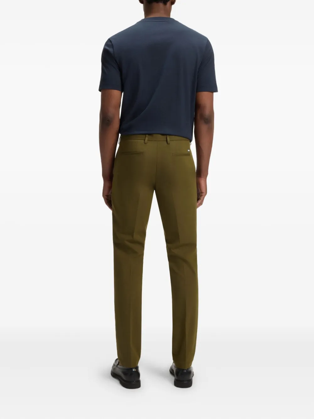BOSS Skinny chino Groen