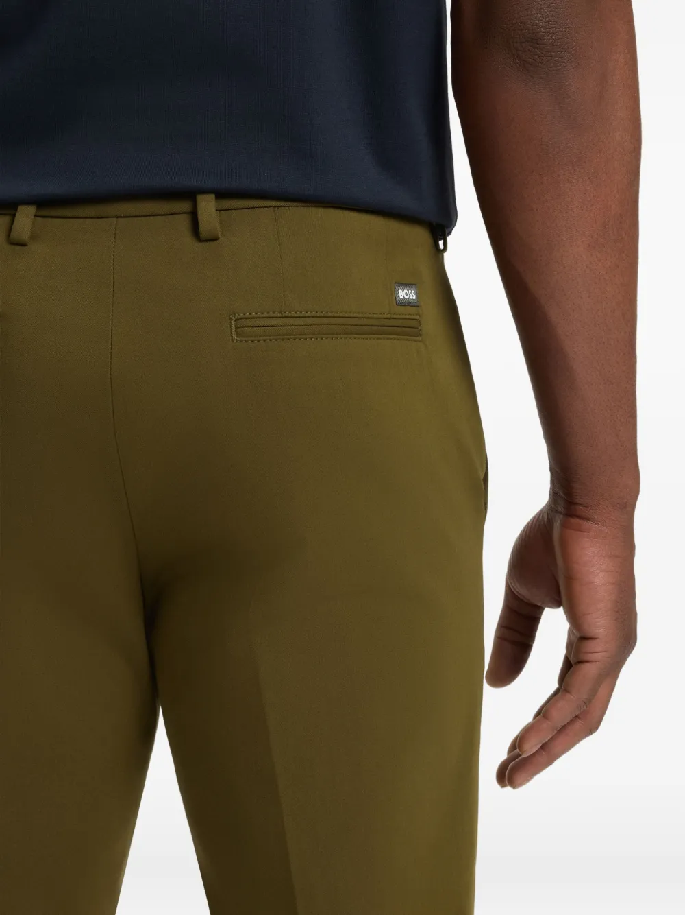 BOSS Skinny chino Groen