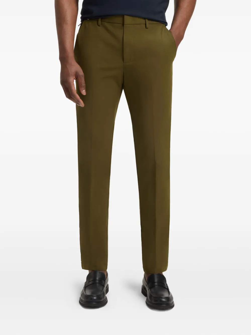 BOSS Skinny chino Groen