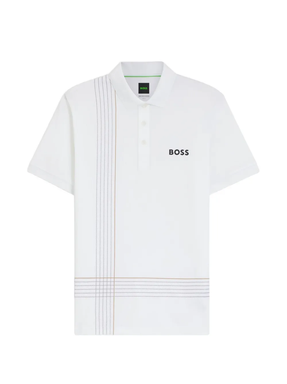 BOSS Polo a righe - Bianco