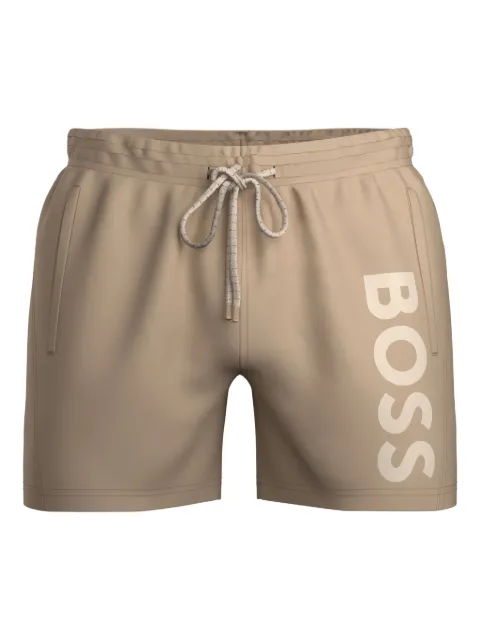 BOSS Bermuda de praia com estampa de logo
