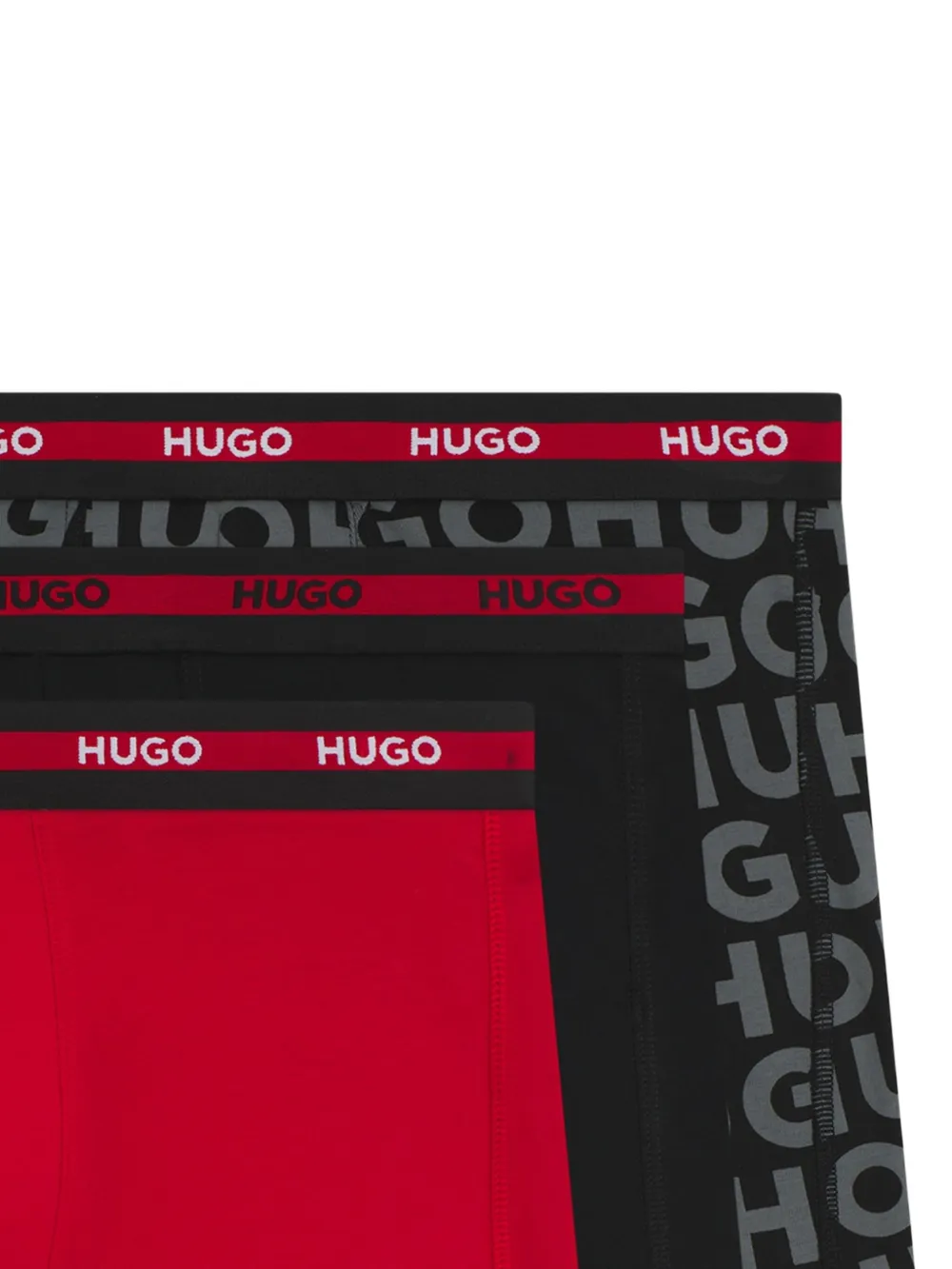 HUGO Kit 3 cuecas boxer com logo no cós | Image 2