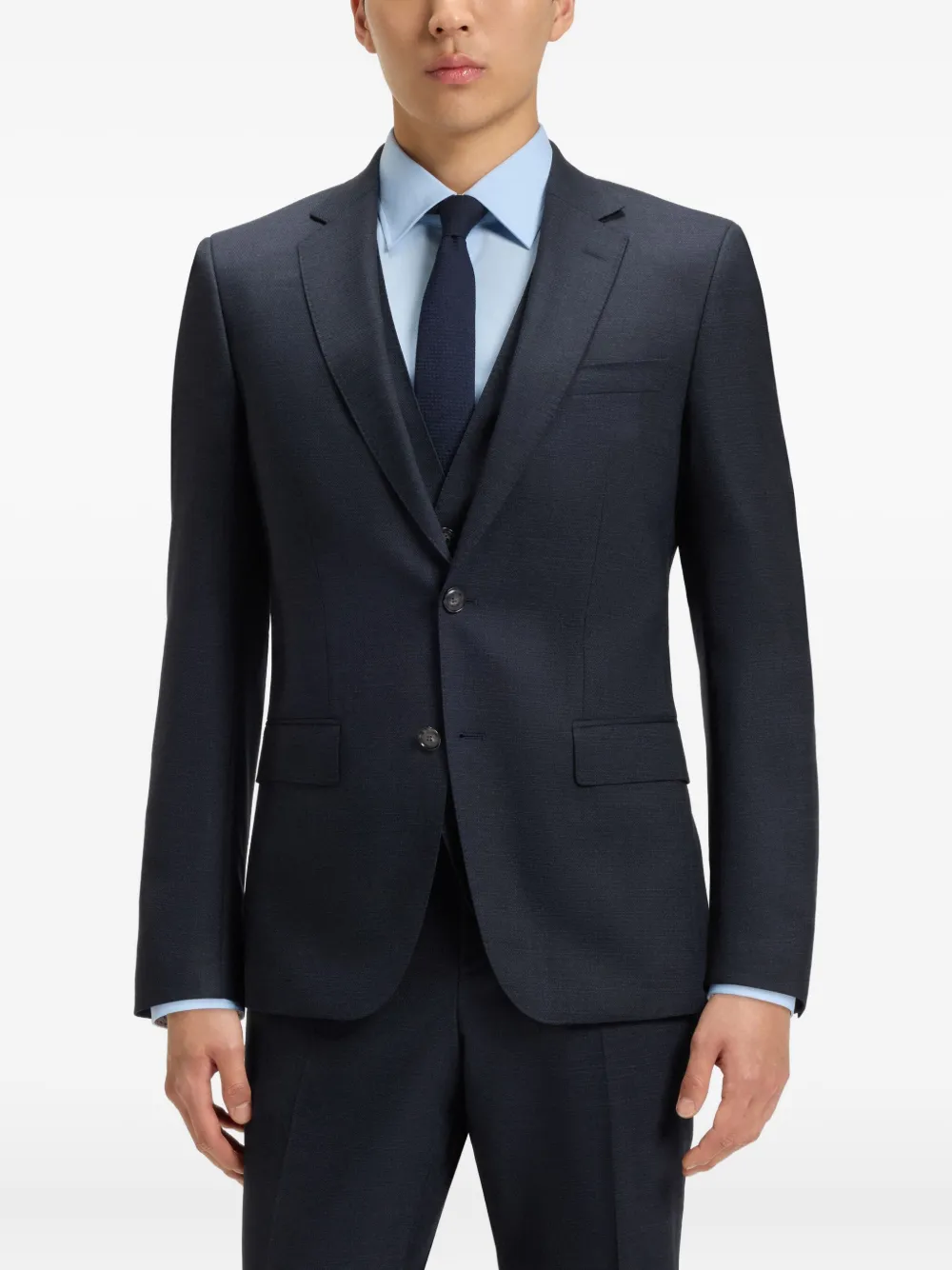 BOSS Pak met enkele rij knopen Blauw