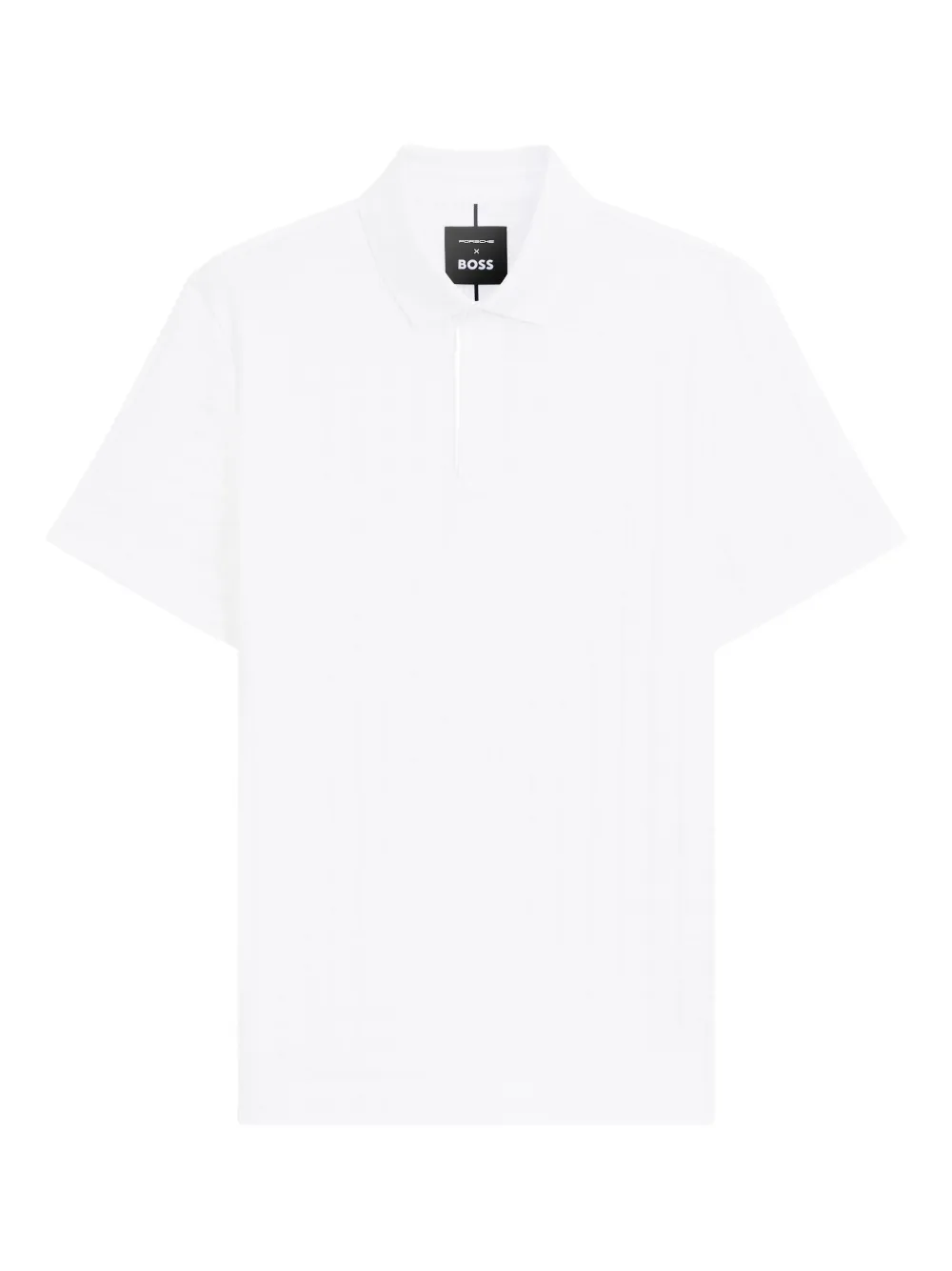 BOSS Poloshirt met textuur Wit