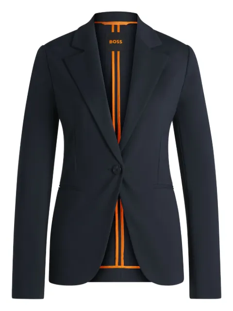 BOSS Blazer com lapelas e botão único