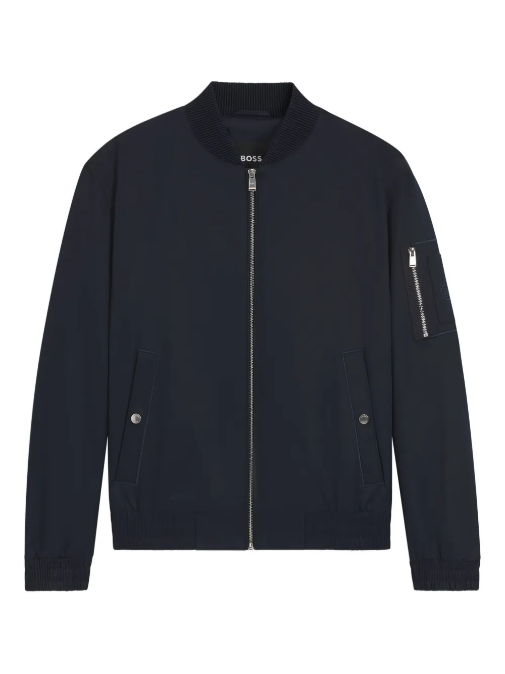BOSS Bomberjack met rits Blauw