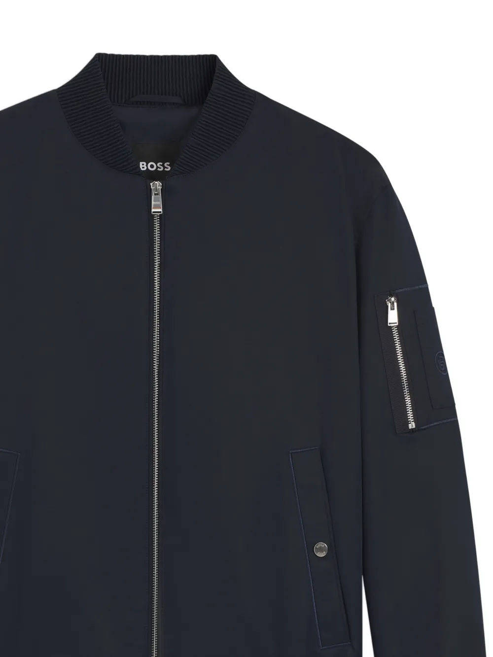 BOSS Bomberjack met rits Blauw