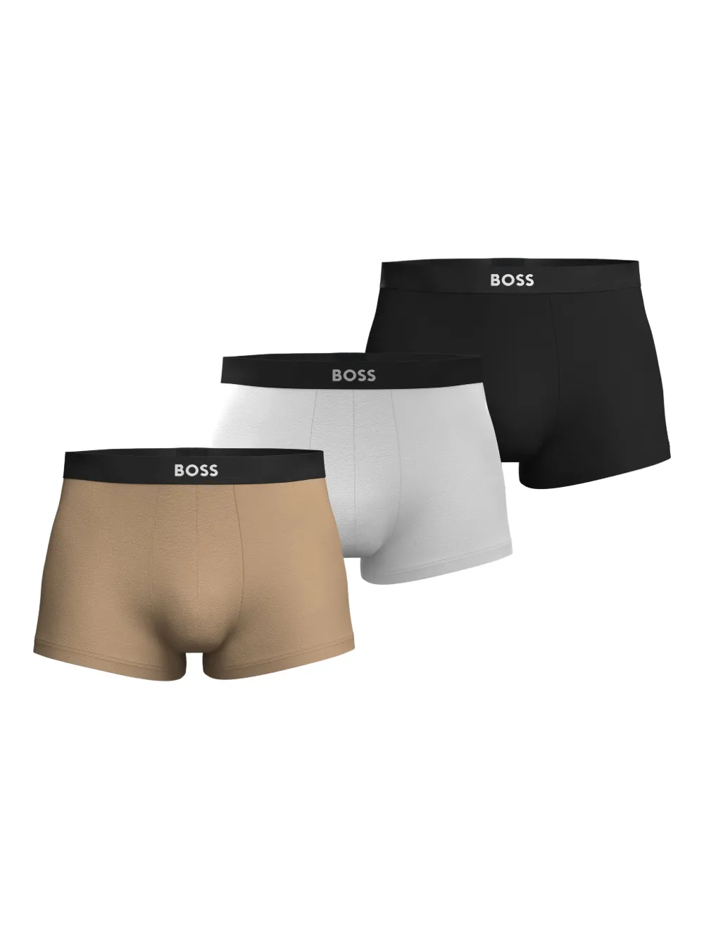 BOSS Set 3 boxer con banda logata - Grigio