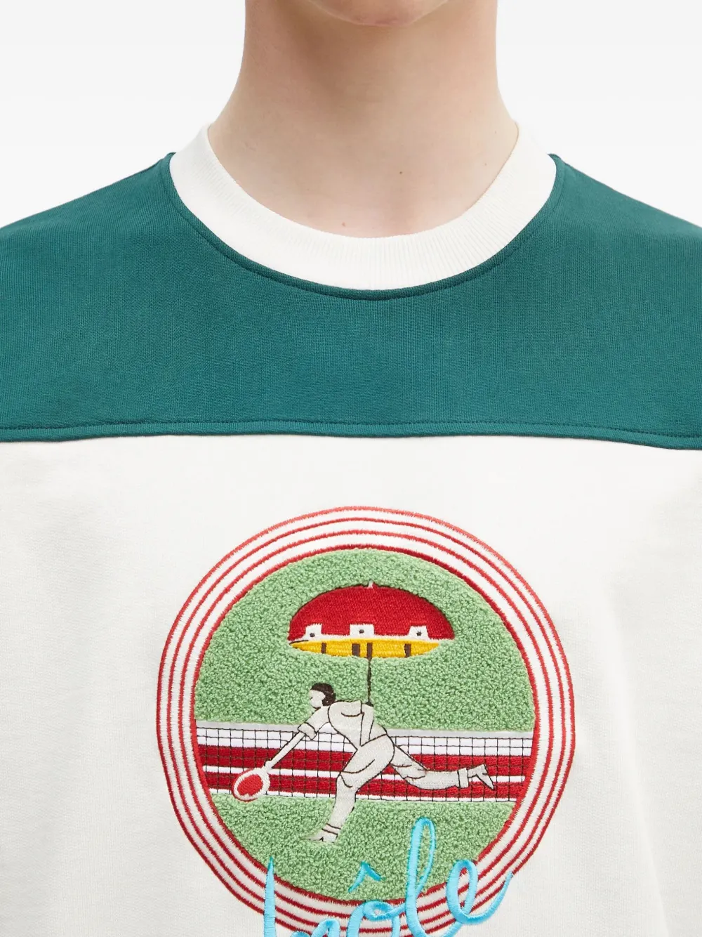 Drôle De Monsieur Le Sweat Tennis sweater Wit