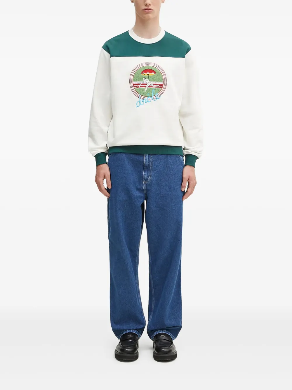 Drôle De Monsieur Le Sweat Tennis sweater Wit