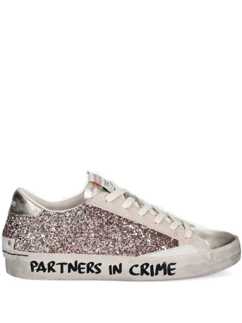 Crime London glitter-detail sneakers