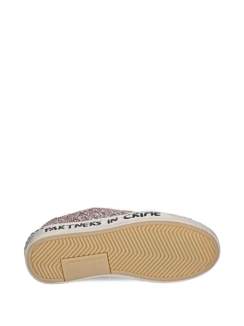Crime London glitter-detail sneakers Pink