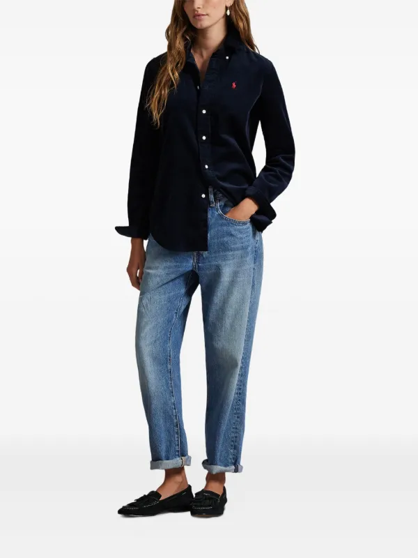 Ralph Lauren ネイビー コーデュロイ シャツ US M Polo Ralph Lauren(ラルフローレン):コーデュロイ シャツ