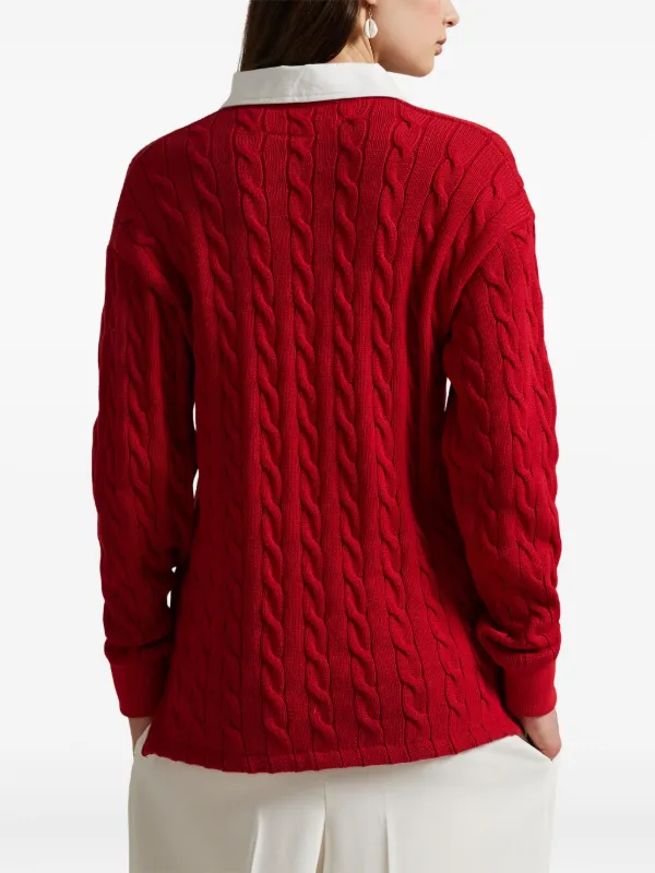 Polo Ralph Lauren ケーブルニット セーター | レッド | FARFETCH JP