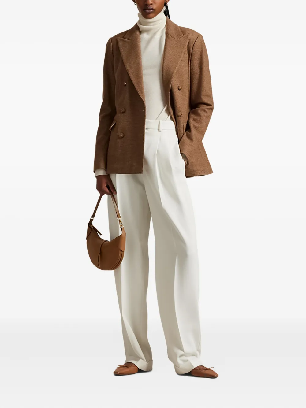 Polo Ralph Lauren Blazer met visgraat patroon Bruin