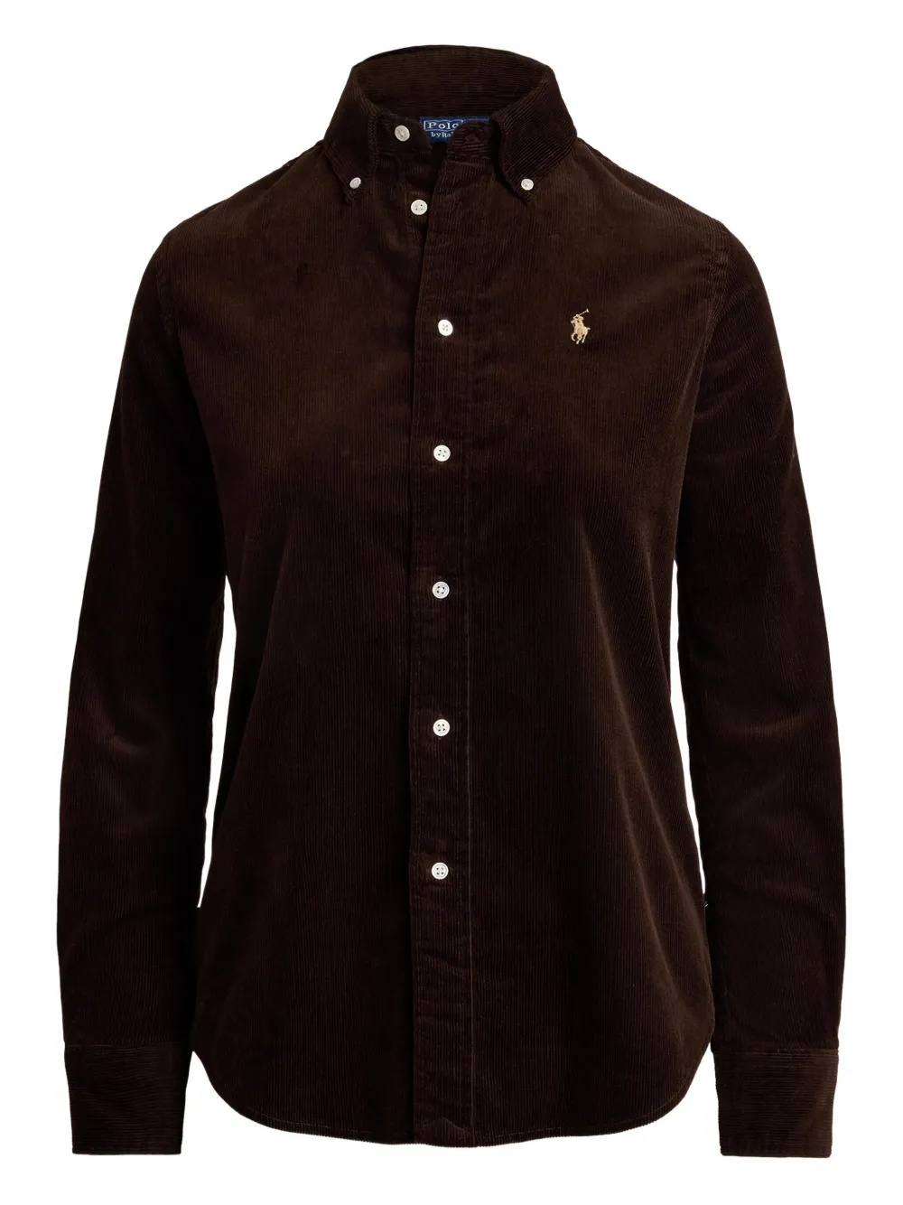 Polo Ralph Lauren button-down corduroy shirt | Brown | Image 1
